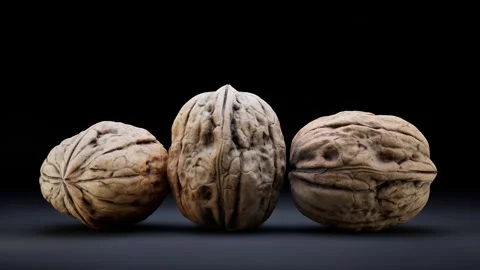 Walnut Shell 3D Animation Stock Footage 326653857