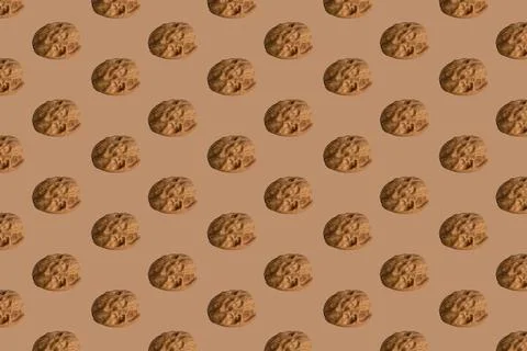 Walnut shell pattern Stock Photos