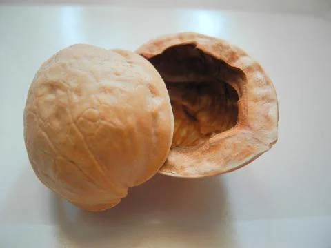 Walnut shell Stock Photos