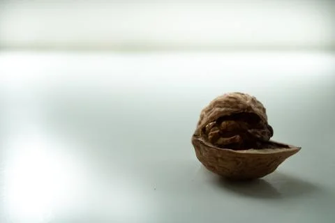 Walnut on a table Stock Photos