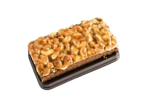 Walnut toffee cake 写真素材