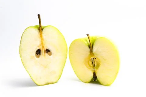Walnut on a white background. close up Stock Photos