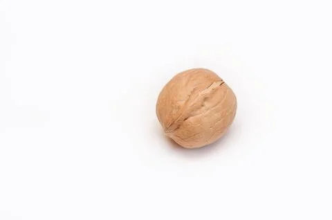 Walnut on a white background. isolate Stock Photos