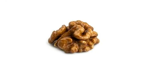 Walnut on a white background. Stock Photos