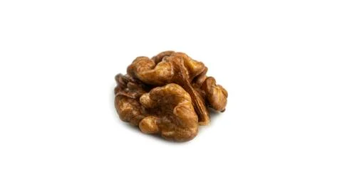 Walnut on a white background. Stock Photos