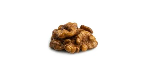 Walnut on a white background. Stock Photos