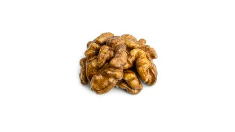 Walnut on a white background. Stock Photos