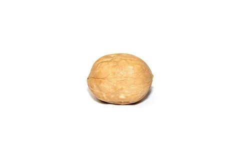 Walnut on a white background with a shadow Foto stock