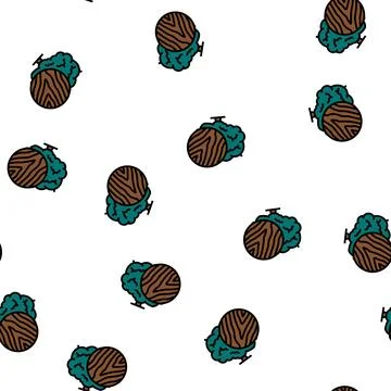 Walnut wood vector seamless pattern Illustrazione stock