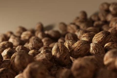 Walnuts background 3d render 库存插图