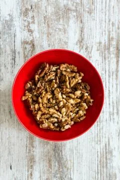 Walnuts in a bowl Stock Photos