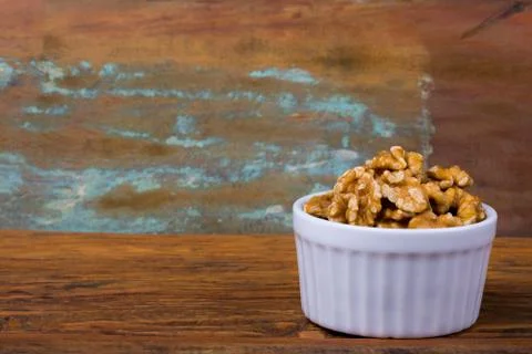 Walnuts in a bowl Stock Photos