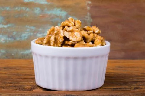 Walnuts in a bowl Stock Photos