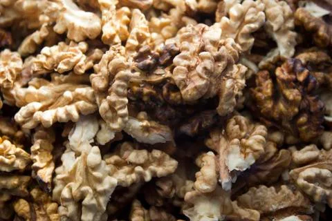 Walnuts in bowl Stock Photos