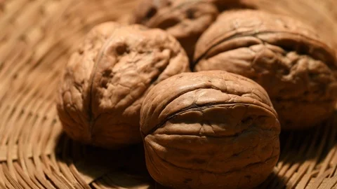 Walnuts Close-up. 4K Ultra HD video Stock Footage 88429841