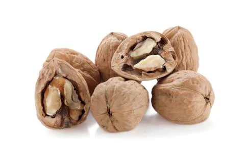 Walnuts close up Stock Photos