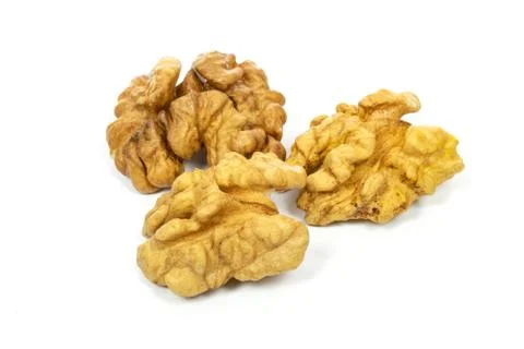 Walnuts in close-up Stock Photos