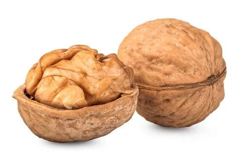 Walnuts close up Stock Photos