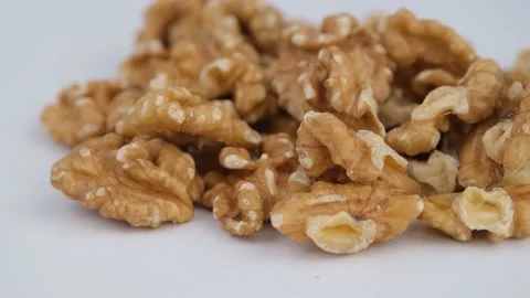 Walnuts close up rotate Vídeos de archivo 236103555