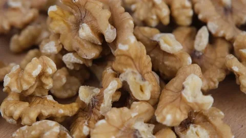 Walnuts close up rotate Stock Footage 236104788
