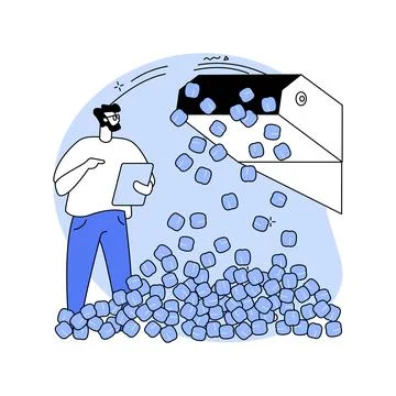 Walnuts growing isolated cartoon vector illustrations. Stock Illustration