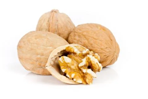 Walnuts isolated Foto stock