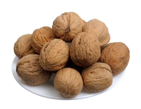 Walnuts, isolated Stock Photos