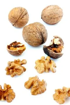 Walnuts isolated Stock Photos