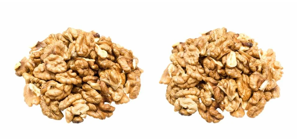Walnuts isolated on white background Stock Photos