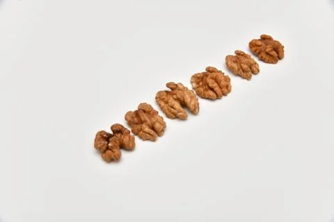 Walnuts isolated on white background Stock Photos