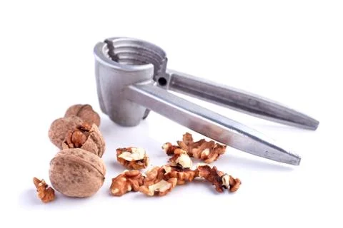 Walnuts isolated on white background Stock Photos