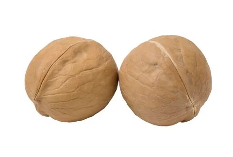 Walnuts isolated on white background. Foto stock