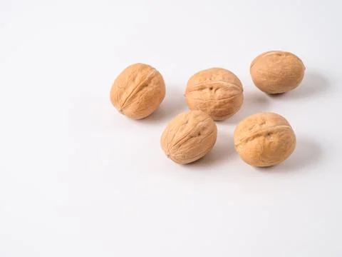 Walnuts isolated on white background. Stock-Fotos