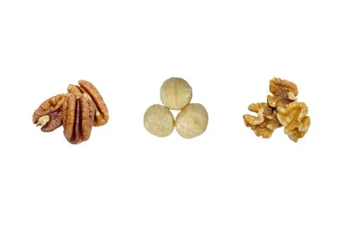 Walnuts isolated on white background Fotos Stock