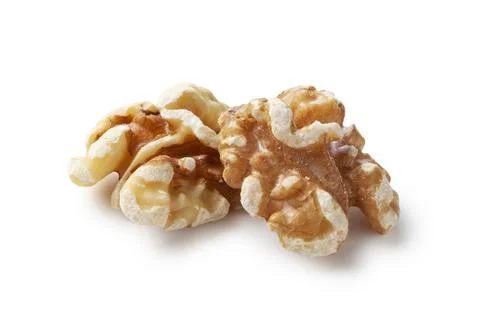 Walnuts isolated on white background. Stock Photos