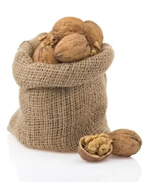 Walnuts isolated on white Stock Photos