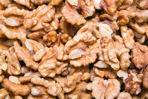 Walnuts Kernel Background or Texture Stock Illustration