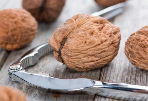 Walnuts (macro shot) Stock Photos