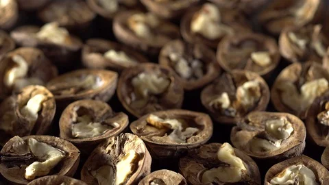 Walnuts in rotation. Stock Footage 70302287