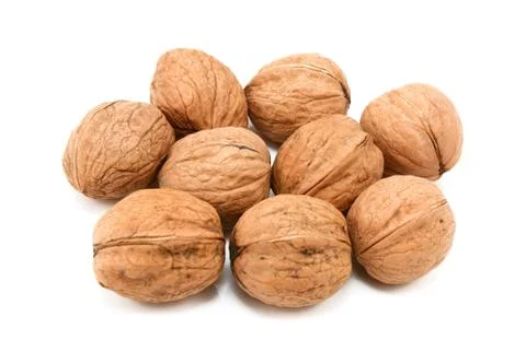 Walnuts in shells Stock Photos