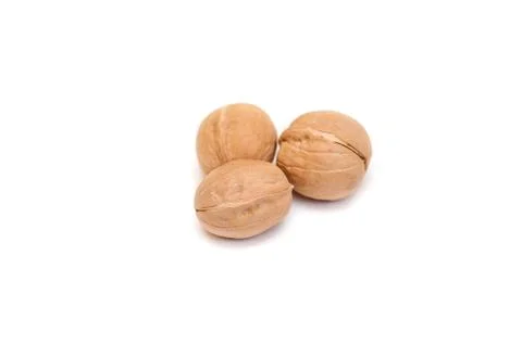Walnuts on a white background. isolate Stock Photos