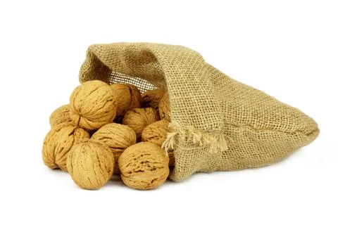 Walnuts on white background Stock Photos