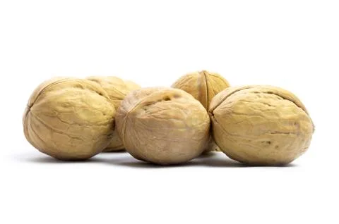Walnuts on a white background Foto stock