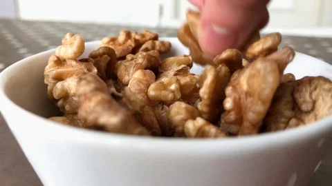 Walnuts without shell 5 Stock-Footage 97286807