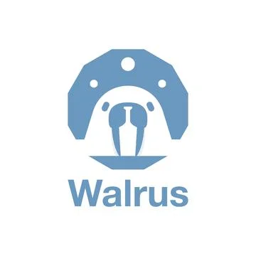 Walrus Head Logo Stock Illustration