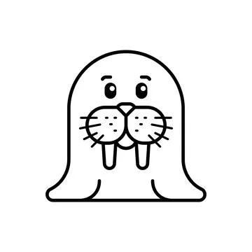 Walrus icon Stock Illustration