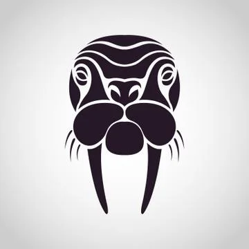 Walrus logo vector Stock Illustration