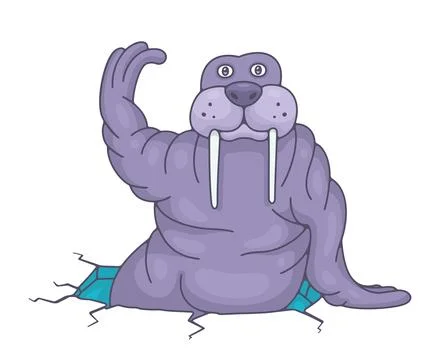 Walruse icon Stock Illustration