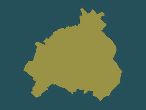 Walsall, England - Great Britain. Solid color shape Stock Illustration