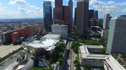 Walt disney center drone Stock Footage 63344014